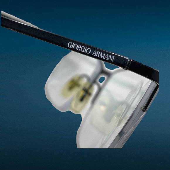 Giorgio Armani AR5010 3001 Matte Black Eyeglasses Frames Only Half Rim Box Case - Picture 5 of 8